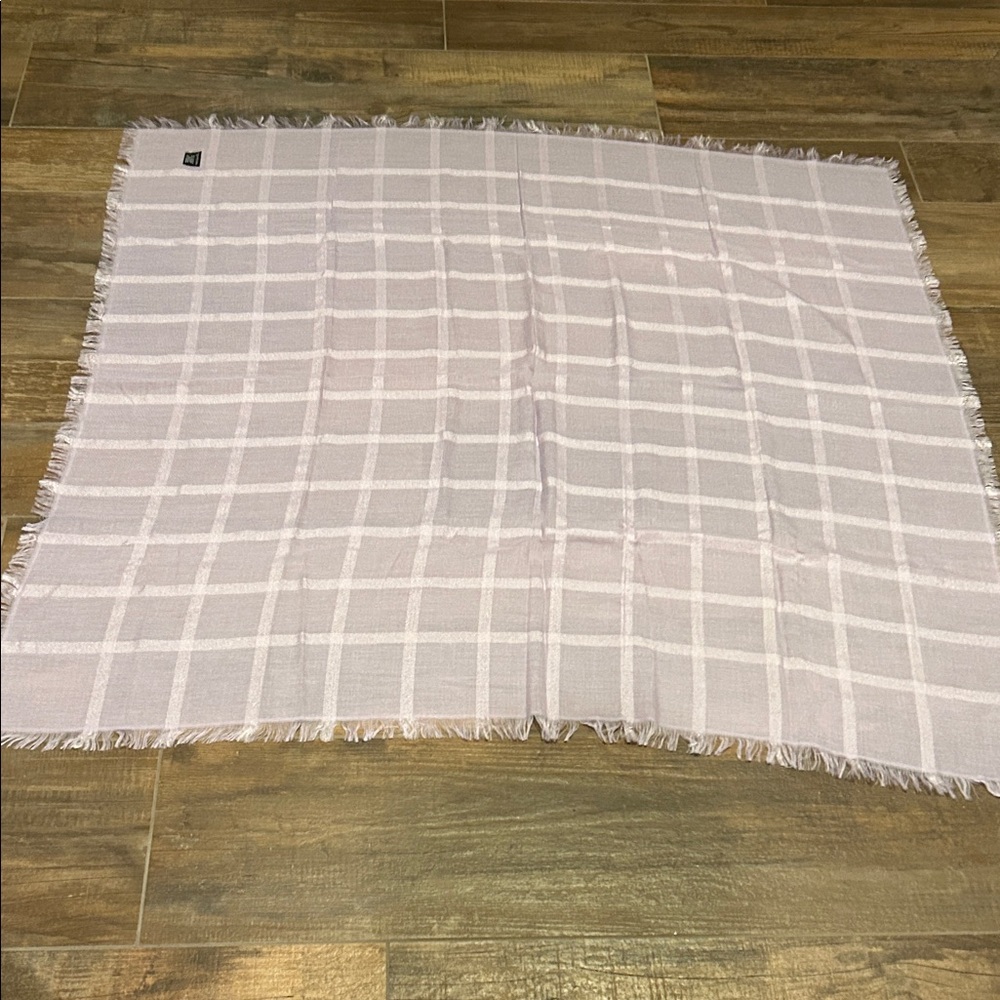 Plaid Fringed Scarf